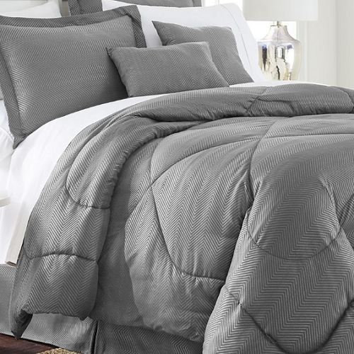 6 Piece Chevron Embossed Comforter Set – 8 Colors! Only $27.99! (Reg. $129.99)