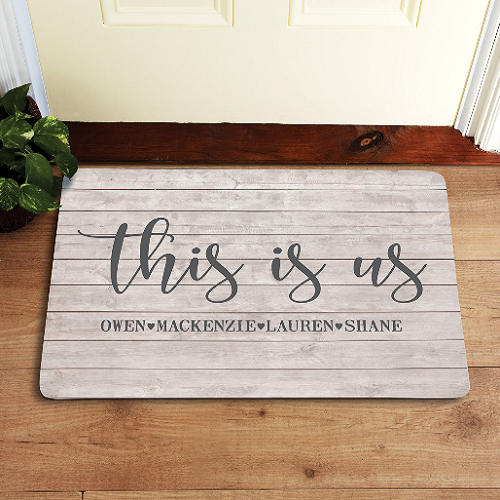 Personalized This Is Us Doormat Only $9.99! (Reg. $20)