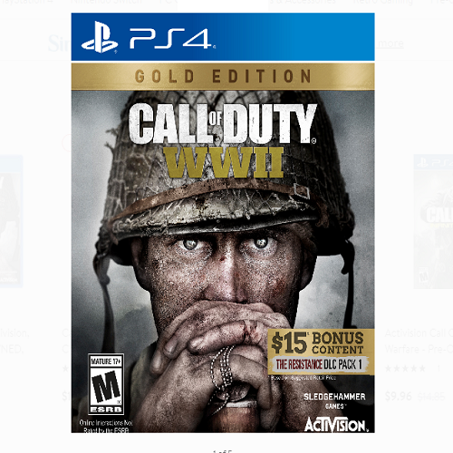Call of Duty: WWII Gold Edition by Activision (Xbox One/PS4) Only $19.99! (Reg. $60)