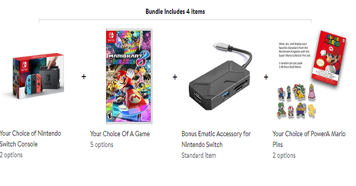 Nintendo Switch Bundle with Your Game of Choice Only $329.99 Shipped! (Reg. $400)