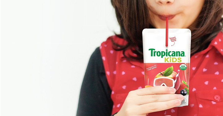 Tropicana Kids Organic Juice Drink Pouch (Fruit Punch) 32 Count Only $9.69 Shipped!