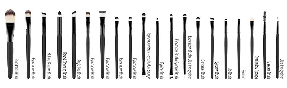 EmaxDesign 20 Piece Makeup Brush Set Just $7.99!