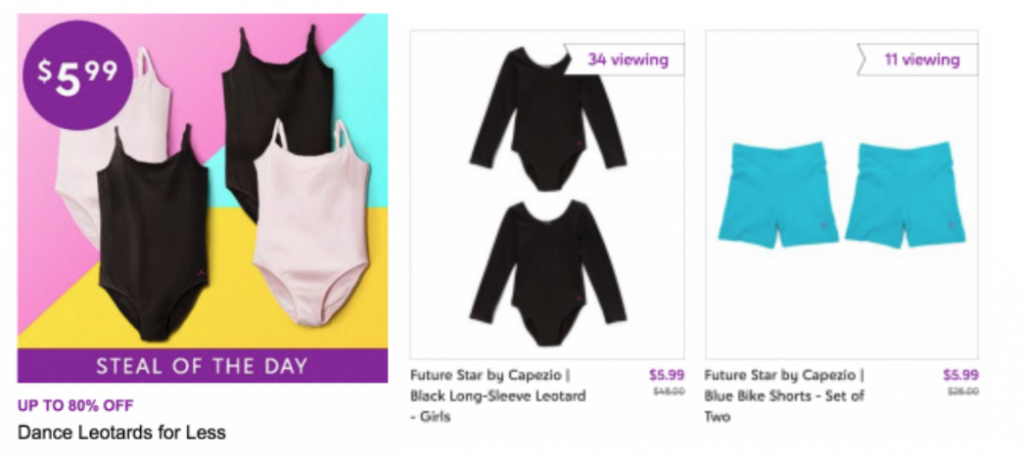 Zulily Steal Of The Day! Dance Apparel Just $5.99! Leotards, Shorts, Tutu’s & More!