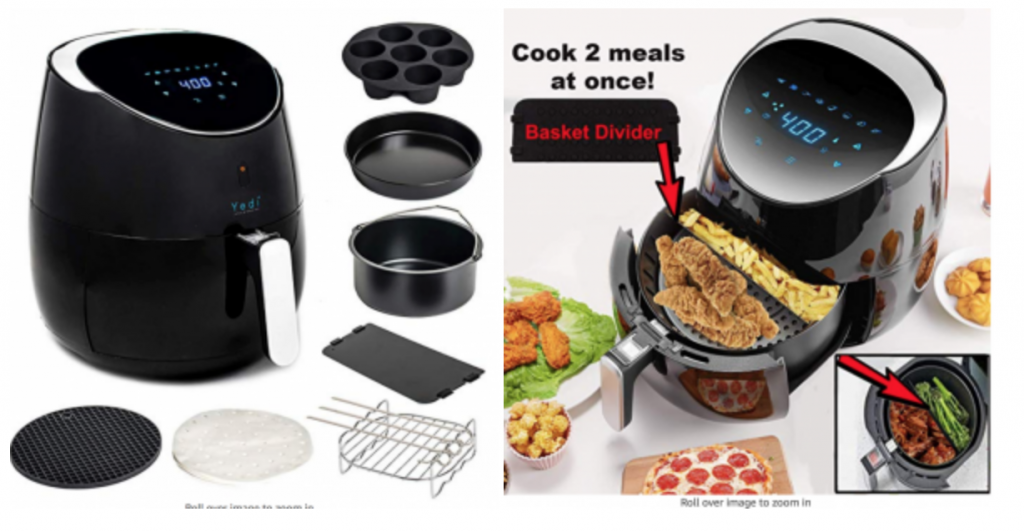 Yedi Total Package XL Air Fryer, Deluxe Accessory Kit $94.36 Today Only!