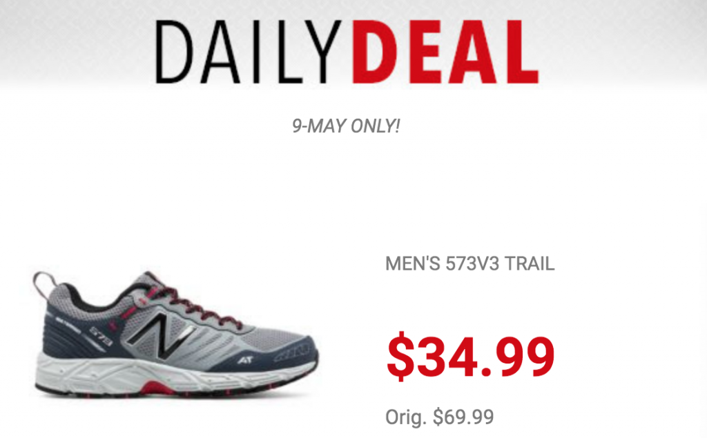 New Balance Mens 573V3 Trail Running Shoes Just $34.99 Today Only! (Reg. $69.99)