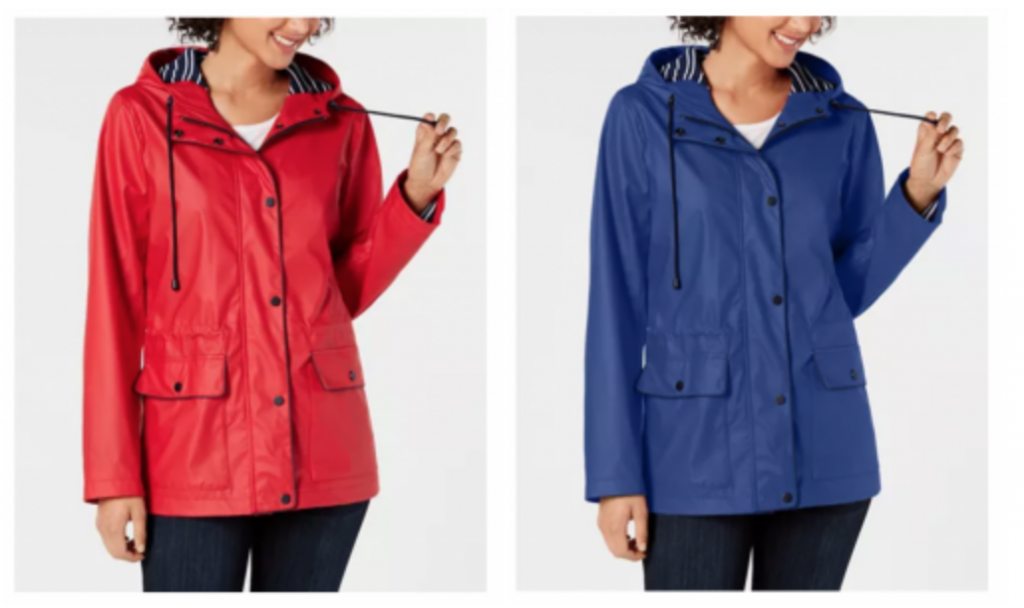 Charter Club Hooded Raincoat For Women Just $19.93! (Reg. $119.50)