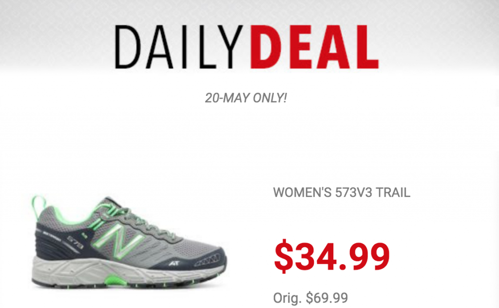 New Balance Women’s 573V3 Trail Running Shoes Just $34.99 Today Only! (Reg. $34.99)