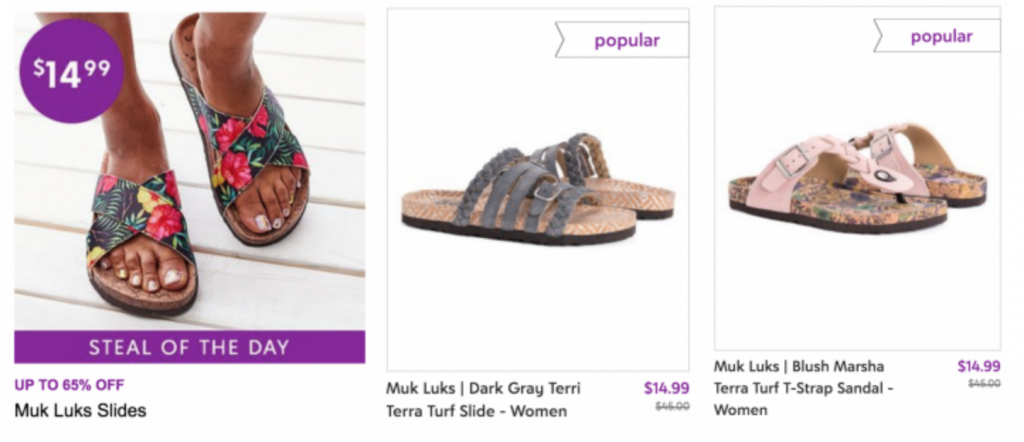 Zulily Steal Of The Day! Muk Luks Slide Just $14.99! (Reg. $44.00)