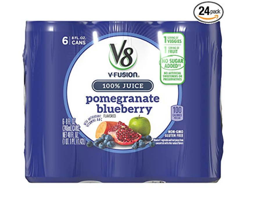 V8 Pomegranate Blueberry, 8 oz. Can 24-Count Just $15.12 Shipped!