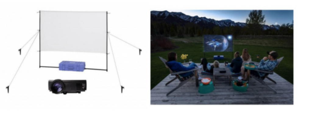 Mr. Drive In – Complete Outdoor Home Theater Wireless Smart LCD Projector Just $249.99! (Reg. $400.00)