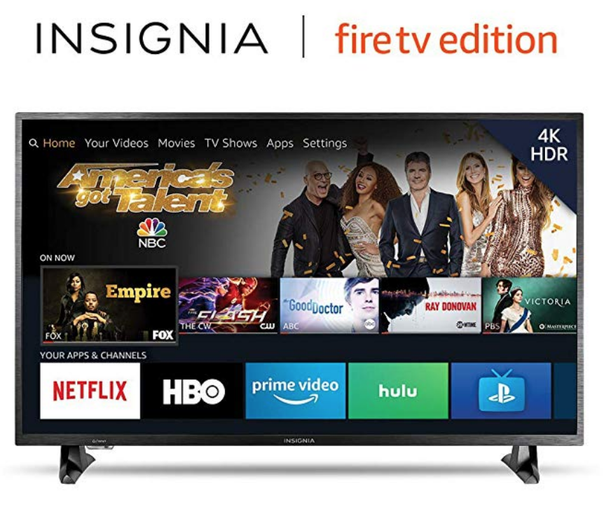 Insignia 43-inch 4K Ultra HD Smart LED TV HDR – Fire TV Edition Just $199.99! (Reg. $300.00)
