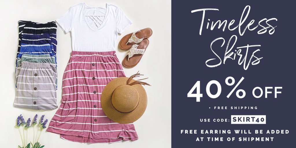 Fashion Friday at Cents of Style! CUTE Skirts – Additional 40% Off! Plus FREE shipping!