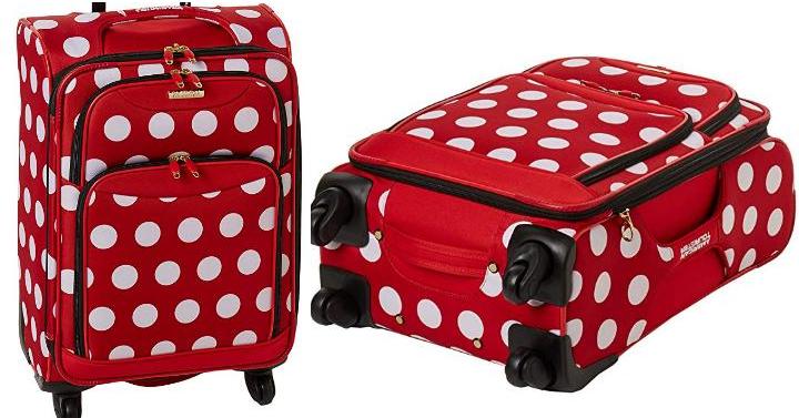 American Tourister Disney Softside Luggage with Spinner Wheels – Only $52!