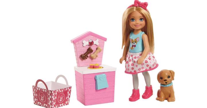 Barbie Sisters Chelsea Doll and Puppy Food Stand – Only $16!