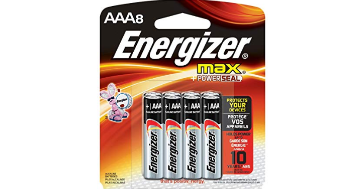 AAA Batteries, 8 Count – Energizer MAX Premium Alkaline Only $3.37! (Reg. $6)