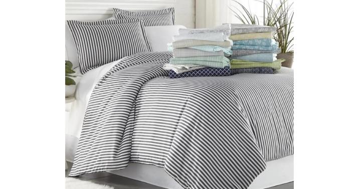 Home Collection 3 Piece Printed Duvet Cover Set – Only $22.99!