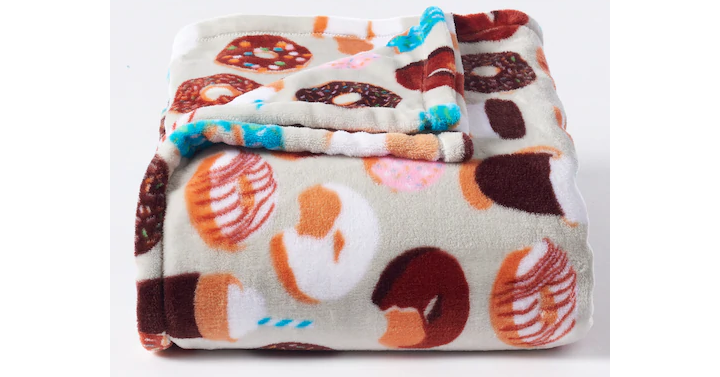 LAST DAY! Kohl’s 30% Off! Earn Kohl’s Cash! Spend Kohl’s Cash! Stack Codes! FREE Shipping! The Big One Supersoft Plush Throw in Donuts – Just $8.39!