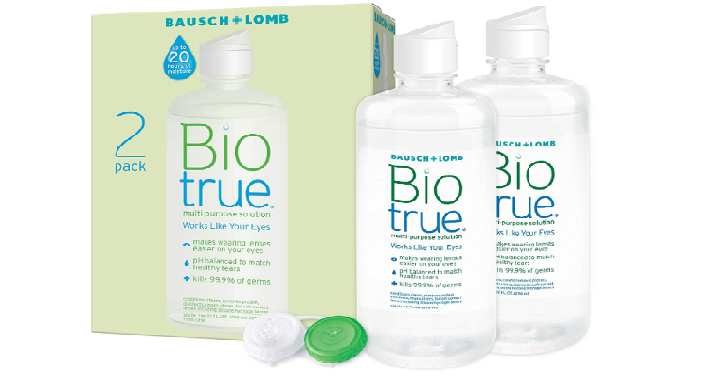 Biotrue Contact Lens Solution for Soft Lenses 10 oz,(2 Count) Only $10.18 Shipped!