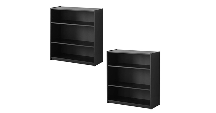 Mainstays 3-Shelf Bookcase Bundle of 2 in Multiple Colors – Just $17.98!