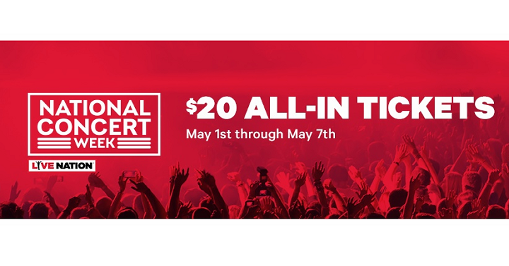 Groupon: Concert Tickets Only $20 Each!