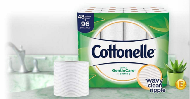 Cottonelle Ultra GentleCare Toilet Paper 48 Double Rolls Only $18.99 Shipped!