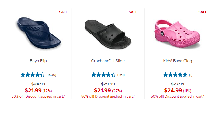Hurry! Take an Extra 50% off Crocs for the Whole Family! Prices Start at Only $11!