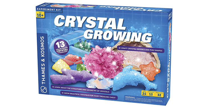 Crystal Growing Science Kit Grow Over A Dozen Crystals with 15 Experiments – Just $18.93!