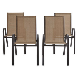 Outdoor Oasis Melbourne Stacking Patio Chairs, 4-Piece Set Just $84.99!