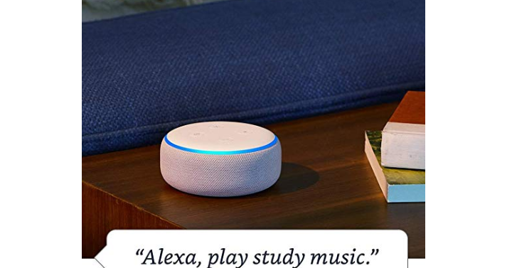 Echo Dot (3rd Gen) Smart Speaker with Alexa Only $29.99 Shipped! (Reg. $50)
