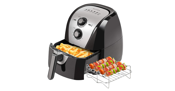 Secura Electric Hot Air Fryer Extra Large Capacity 5.3Qt Air Fryer and Accessories Set – Just $74.99!