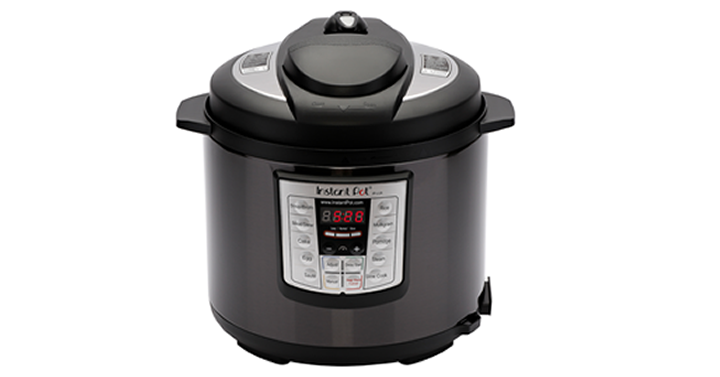 Instant Pot LUX60 Black Stainless Steel 6 Qt 6-in-1 Multi-Use Programmable Pressure Cooker, Slow Cooker, Rice Cooker, Saute, Steamer, and Warmer – Just $55.00!