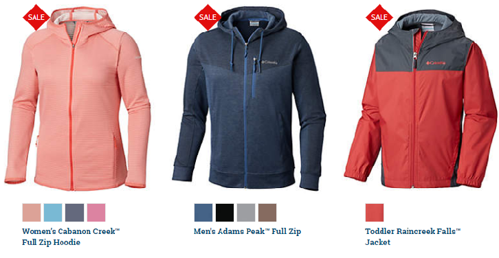 Wow! Take up to 70% off Columbia Outerwear for the Whole Family! Crazy Low Prices!