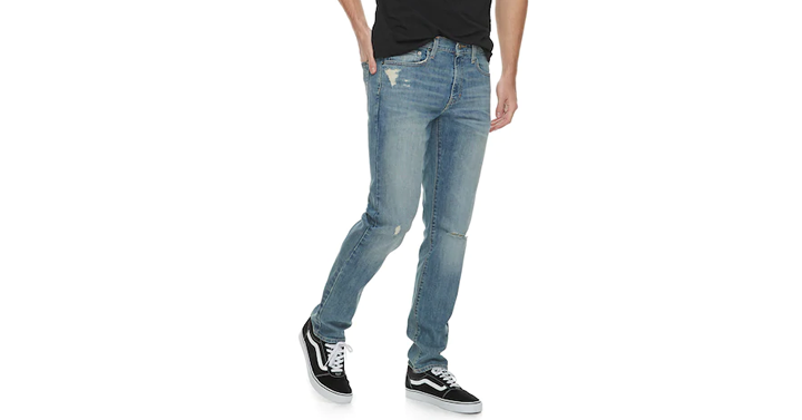 Kohl’s 30% Off! Earn Kohl’s Cash! Spend Kohl’s Cash! Stack Codes! FREE Shipping! Men’s Urban Pipeline Slim-Fit MaxFlex Jeans – Just $17.49!