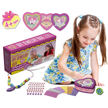 Kidtastic DIY Set of 2 Jewelry Box for Girls Craft Kit Only $12.99!
