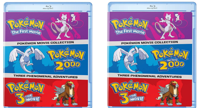 Pokemon Movies 1-3 Collection (Blu-ray) Only $14.99! (Reg. $25)