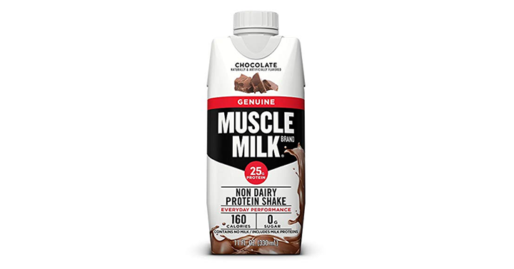 Muscle Milk Genuine Protein Shake, Chocolate, 12 Count – Just $9.28!