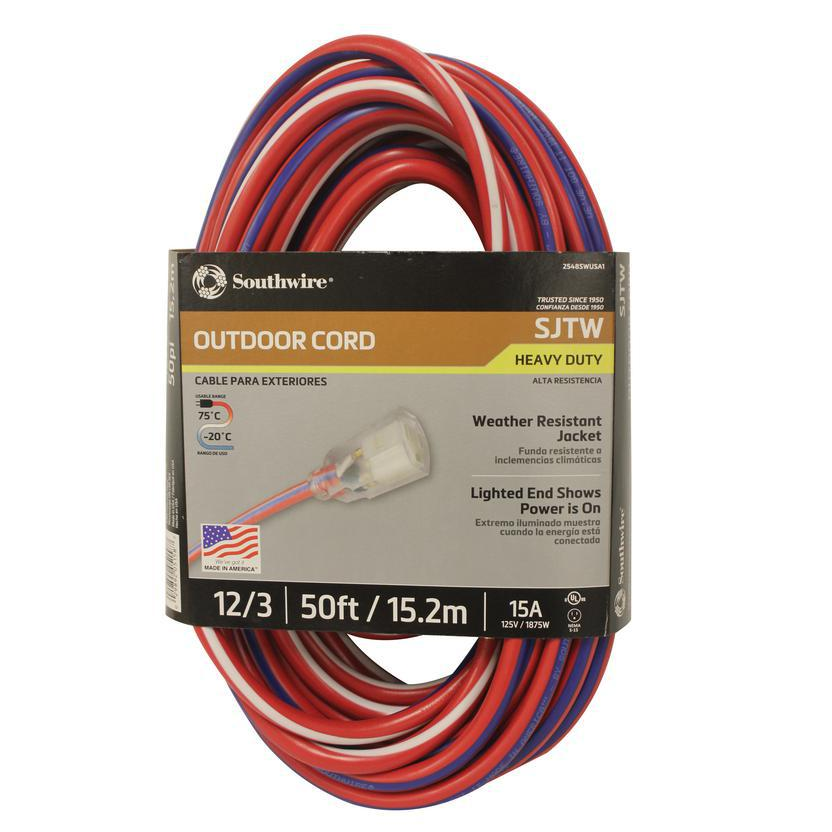Home Depot: 50ft Outdoor Heavy-Duty Extension Cord Only $20.77!