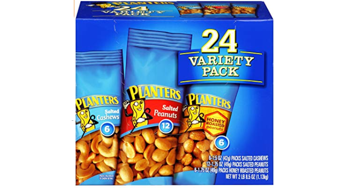 Planters Nuts Variety Pack (24 Count) Only $5.78 Shipped!