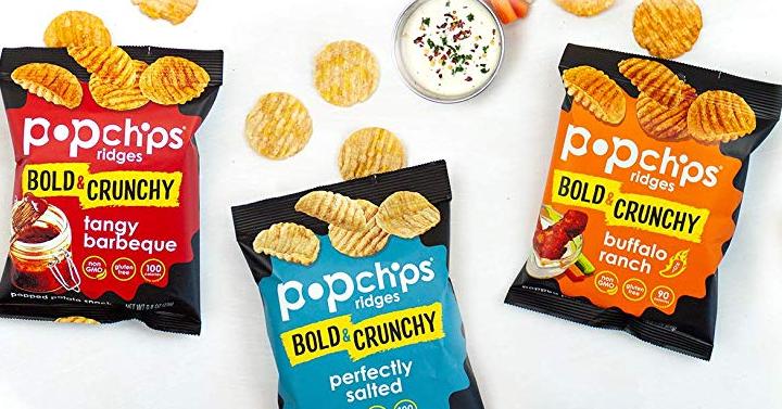 Popchips Ridged Potato Chips Variety Pack (Pack of 24) – Only $13.29!