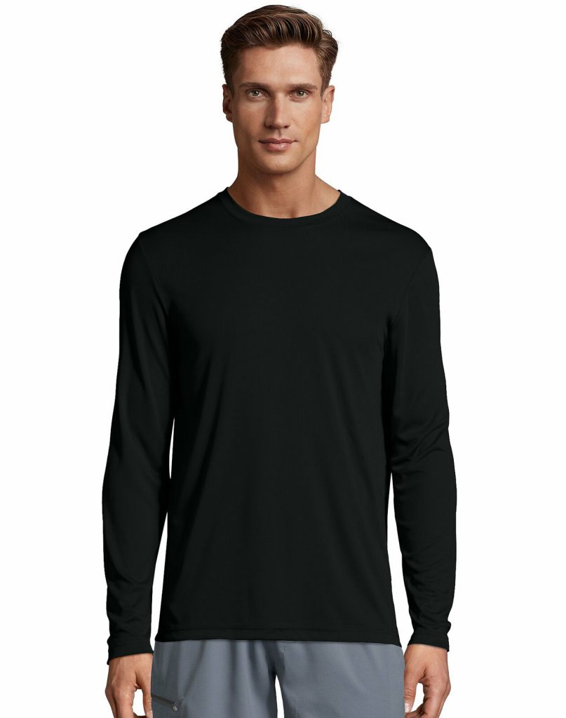 Hanes Men’s Long Sleeve Cool DRI Performance Athletic T-shirt Only $10.86!