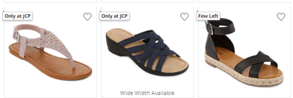 Buy One, Get Two FREE Sandals at JCP!
