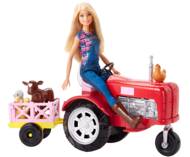 Barbie Farmer Doll and Tractor Playset Down to $12.37!