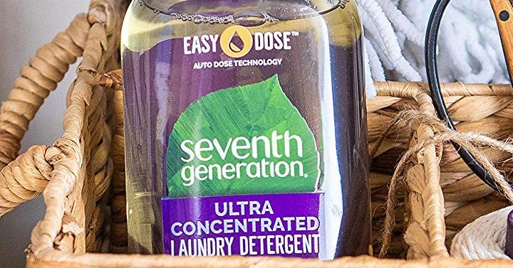 Seventh Generation Laundry Detergent Ultra Concentrated EasyDose, Fresh Lavender, 66 Loads – Only $9.34!