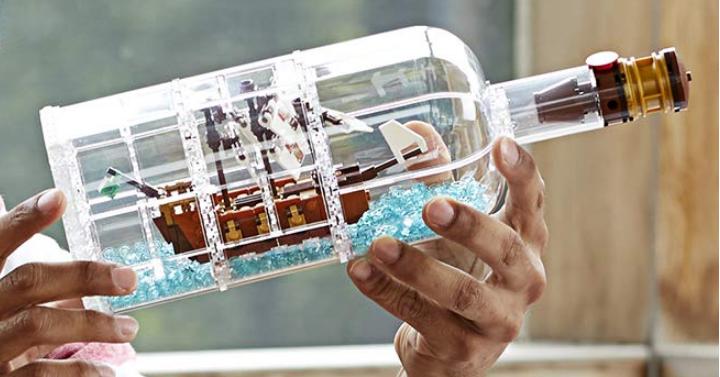 LEGO Ideas Ship in a Bottle Expert Building Kit – Only $55.99!