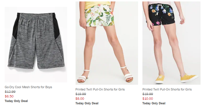 Old Navy: Short for the Family 50% off! Boys & Girls Shorts for Only $6.50!