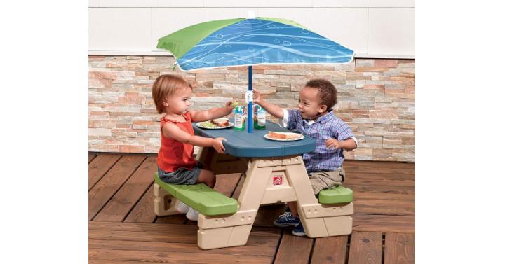 Step2 Sit and Play Kids Picnic Table With Umbrella – Only $34.38!
