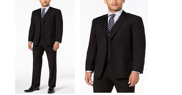 Tommy Hilfiger Men’s Modern-Fit THFlex Stretch Black Twill Vested Suit Only $99 Shipped! (Reg. $500)