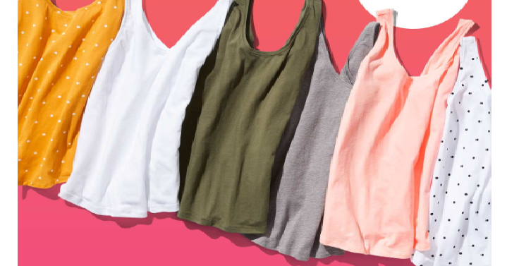Old Navy: Women’s, Girls, & Toddler Girls TANKS Only $2.00 Each! Today Only!