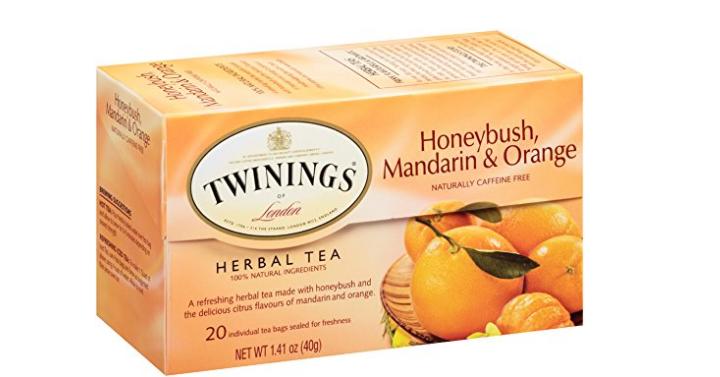 Twinings Unwind Herbal Tea, Honey Bush, Mandarin and Orange (Pack of 6) – Only $8.68!