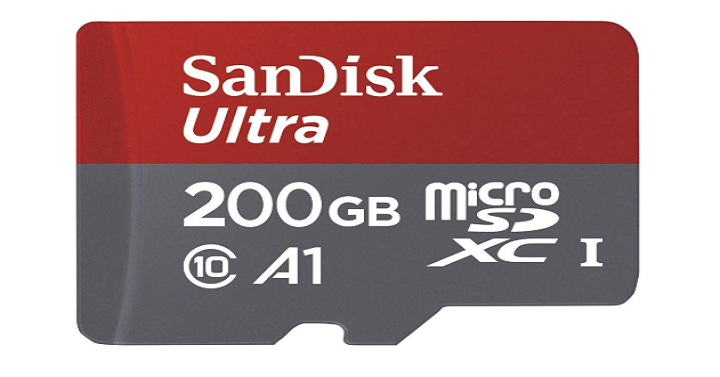 SanDisk Ultra 200GB UHS-I microSDXC Card Just $25 Shipped!!